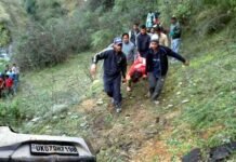 उत्तराखंड : गहरी खाई में गिरी कार, 4 लोगों की मौत, 4 घायल car-accident-badkot uttarkashi