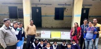 जीआईसी नवाखाल में “तंबाकू मुक्त शिक्षण संस्थान” विषय पर निबंध प्रतियोगिता Essay Competition on "Tobacco Free Educational Institutions