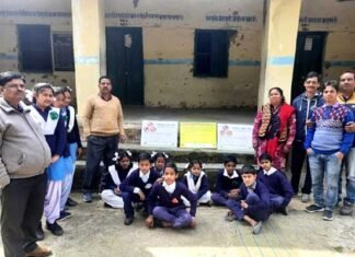 जीआईसी नवाखाल में “तंबाकू मुक्त शिक्षण संस्थान” विषय पर निबंध प्रतियोगिता Essay Competition on "Tobacco Free Educational Institutions