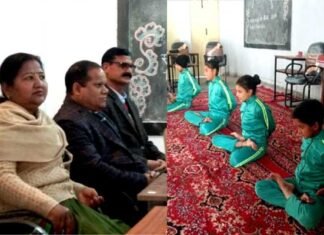 श्रीनगर गढ़वाल : ब्लॉक स्तरीय योग ओलम्पियाड मे बच्चों ने दिखाई प्रतिभा yoga