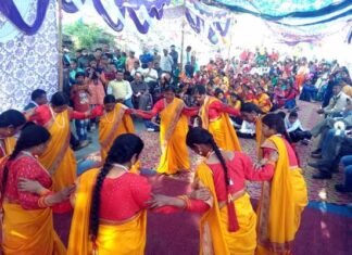कल्जीखाल ब्लॉक के सरासू गाँव में मनाया होली मिलन महोत्सव holi-milan