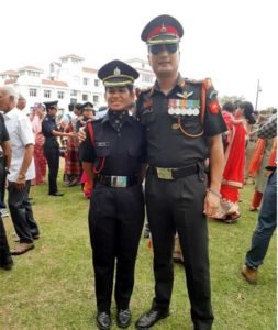 Yashika became an officer in the army