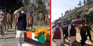 पौड़ी गढ़वाल पहुंचा शहीद अमित अंथवाल का पार्थिव शरीर, मुख्यमंत्री ने दी अंतिम सलामी amit-anthwal-pauri-garhwal