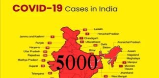 देश में कोरोना के मरीजों की संख्या 5000 के पार, 24 घंटों में 773 नए केस, देखें राज्यवार स्थिति corona covid 19 case in india