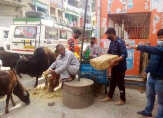 सतपुली में कोरोना के खिलाफ जंग में योद्धा बने हर्षवर्धन गौड़ corona-warriors-in-satpuli