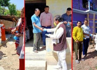 सैनेटाइजर, मास्क व ग्लब्स बांटकर निभा रहे मानव धर्म: कवीन्द्र इस्टवाल kavindra-istwal