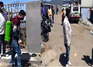 जिला पंचायत सदस्य संजय डबराल ने किया मास्क एवं सैनिटाइजर वितरण sanjay-dabral