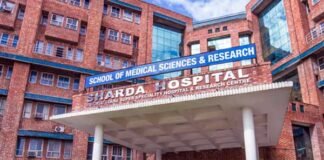 शारदा अस्पताल में रविवार से 24 घंटे लगाई जाएगी वैक्सीन, रोजाना एक हजार टीके लगाने का है लक्ष्य sharda-hospital-greater-noida