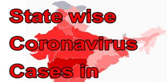 state wise coronavirus cases in india