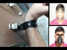 कोरोना महामारी से बचाव के लिए आगे आ रहे हैं ग्रेटर नोएडा के शिक्षण संस्थान face shield and contactless wristbands