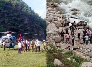 टिहरी गढ़वाल : बारातियों की कार खाई में गिरी, तीन की मौत, सीएम त्रिवेन्द्र ने जताया गहरा दुख Car fell into the ditch in tehri garhwal