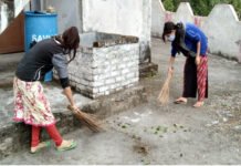 क्वारंटाइन में रह रहे युवाओं ने बदली स्कूल व पंचायत भवन की तस्वीर Youth living in quarantine changed the picture of school and panchayat building