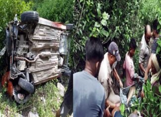 देहरादून से पौडी गढ़वाल जा रही ऑल्टो कार खाई में गिरी, तीन की मौत, एक घायल car-accident-near-lakshman