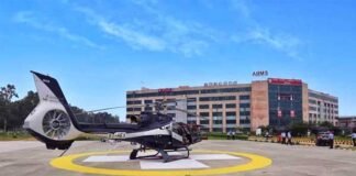 AIIMS ऋषिकेश में एयर एंबुलेंस सेवा का सफल ट्रायल, बना देश का पहला ऐसा सरकारी स्वास्थ्य संस्थान जिसके पास अपना हेलीपैड Successful trial of air ambulance service at AIIMS Rishikesh Helipad