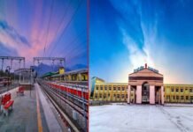 ऋषिकेश-कर्णप्रयाग रेल परियोजना का पहला स्टेशन ‘योग नगरी ऋषिकेश’ बनकर तैयार, देखें नवनिर्मित रेलवे स्टेशन की खूबसूरत तस्वीरें First station of Rishikesh-Karnprayag rail project, 'Yog Nagari Rishikesh' ready