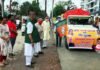 हंस फाउंडेशन द्वारा मसूरी विधानसभा क्षेत्र के जरुरतमंद लोगों के लिए 06 वाहनों में भेजा गया 600 किट राशन 600 kit ration sent by Hans Foundation to mussoorie area