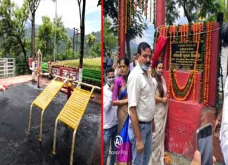 श्रीनगर : गंगा दर्शन मोड़ में खुला शहर का पहला ओपन जिम, नगर पालिका अध्यक्ष पूनम तिवाड़ी ने किया शुभारम्भ open-gym-in-srinagar