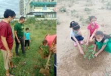 गुरु पूर्णिमा के अवसर पर ग्रेनो वेस्ट में गैलेक्सी वेगा वृक्षारोपण कार्यक्रम 2020 Galaxy Vega Plantation Program 2020 in Greno West on the occasion of Guru Purnima