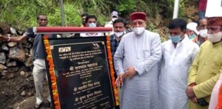 सतपुली में 40 बेड के पर्यटक आवास गृह व मल्टिपरपज हाल निर्माण का पर्यटन मंत्री सतपाल महाराज ने किया शिलान्यास Satpal Maharaj laid the foundation stone for construction of 40-bed tourist and multiparz hall in Satpuli