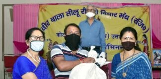 वीरबाला तीलू रौतेली विचार मंच द्वारा वीरांगना तीलू रौतेली के जन्मोत्सव पर जरूरतमंदों को बांटा गया राशन birth anniversary of Tilu Rauteli