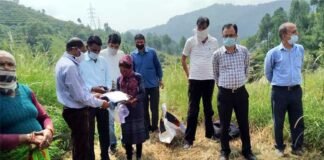 पौड़ी डीएम धीराज गर्ब्याल ने ग्राम सभा पैडूल में किया धान की फसल की क्रॉप कटिंग प्रयोग का स्थलीय निरीक्षण DM-Dhiraj-Singh-Garbial