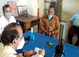 घण्डियाल में आयोजित निःशुल्क स्वास्थ्य एवं चिकित्सा परामर्श शिविर में क्षेत्र के करीब 150 लोगों ने कराया स्वास्थ्य परीक्षण free health camp held in Ghandiyal