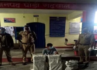 पौड़ी : पाटीसैण क्षेत्र में 48 बोतल अवैध अंग्रेजी शराब के साथ एक युवक गिरफ्तार illegal English liquor in Patisain