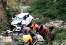 दर्दनाक हादसा : मसूरी घूमने गए 5 दोस्तों की कार खाई गिरी, दो की मौत, तीन की हालत गंभीर Car accident on Dehradun Mussoorie road