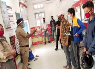 थाना सतपुली ने चलाया कोरोना से बचाव का जागरूकता अभियान Corona awareness campaign