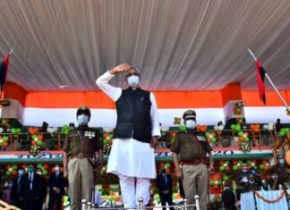 मुख्यमंत्री में पुलिस लाईन देहरादून में राष्ट्रीय एकता दिवस के अवसर पर आयोजित रैतिक परेड में किया प्रतिभाग CM participated in Police Line Dehradun in Ritual Parade organized on the occasion of National Unity Day
