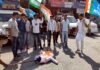 सतपुली में कांग्रेसियों ने हाथरस की घटना पर जताया विरोध protest against Hathras incident