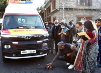 मुख्यमंत्री त्रिवेन्द्र सिंह रावत ने एनटीपीसी द्वारा प्रदान की गई 10 एम्बुलेंसों का किया लोकार्पण CM inaugurated 10 ambulances