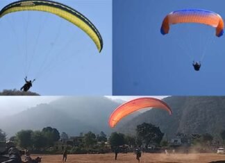 नयार घाटी एडवेंचर स्पोर्ट्स फेस्टिवल : पैराग्लाइडिंग प्रतियोगिता में 52 प्रतिभागियों ने किया प्रतिभाग Nayar Valley Adventure Sports Festible