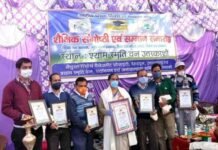 राष्ट्रीय शिक्षा दिवस पर प्रो. सविता गैरोला, विनोद सेमल्टी और उमेश बहुगुणा को शिक्षा रत्न सम्मान Shiksha Ratna award