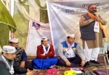 नैनीडांडा के मजेड़ा बैंड में आम आदमी पार्टी ने की संकल्प सभा, उत्तराखंड राज्य आंदोलन के शहीदों के सपनों को साकार करने का लिया संकल्प aam-aadmi-parti-nainidanda-uttarakhand