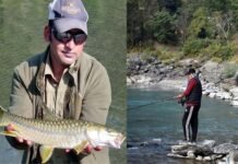 एंगलिंग प्रतियोगिता का विधायक मुकेश कोली ने किया शुभारम्भ, ऐंगलरों द्वारा नायर नदी में 31 इंडियन ट्रॉउट व 13 माहसीर मछलियां पकड़ी गयी angling competition