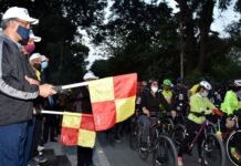 राज्य स्थापना दिवस पर मुख्यमंत्री ने सीएम आवास से जॉर्ज एवरेस्ट तक की माउंटेन बाइकिंग रैली का किया शुभारम्भ mountain biking rally