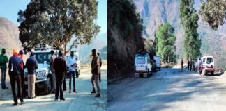 सतपुली : चेकिंग के दौरान कोविड व यातायात नियमों का पालन न करने पर डेढ दर्जन वाहनों तथा 11 लोगों के काटे गए चालान Challans of 11 people who did not wear masks