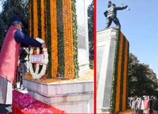 विजय दिवस : मुख्यमंत्री ने देहरादून के शहीद स्मारक पर पुष्पचक्र अर्पित कर वीर शहीद जवानों को दी श्रद्धांजलि Vijay-Diwas