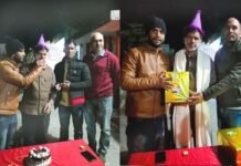 पत्रकार जगमोहन डांगी का जन्मदिन मनाने 27 किलोमीटर दूर घंडियाल पहुंचे गढ़वाल प्रेस क्लब पौड़ी के सदस्य jagmohan-dangi-birthday