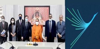 सीएम योगी ने जेवर एयरपोर्ट का नाम व लोगो के डिजाइन को दी मंजूरी, तकनीक और दुनिया से कनेक्टिविटी के मेल से बनाया गया है लोगो Noida International Airport logo