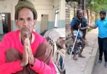फुटपाथ पर ठंड में ठिठुरते मिले IIT कानपुर से पासआउट बुजुर्ग इंजीनियर old man found on the pavement