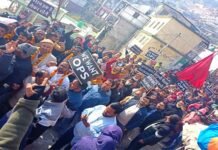 पौड़ी में आयोजित गढ़देश पुरानी पेंशन बहाली सम्मेलन में उमड़ा कर्मचारियों का हुजूम Old-pension-restoration-front