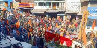सतपुली : राम मंदिर निर्माण निधि सम्पर्ण के लिए की गई भव्य रैली का आयोजन Ram-temple-construction-fund