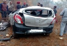 पौड़ी गढ़वाल : आल्टो कार दुर्घटनाग्रस्त, एक व्यक्ति की मौत, दूसरा गंभीर रूप से घायल car-accident-satpuli