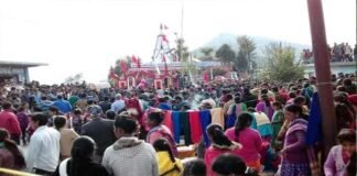मां भुवनेश्वरी मंदिर तथा मां राजराजेश्वरी मंदिर में मकर संक्रांति पर पहुंचे सैकड़ों श्रद्धालु, कोरोना संकट के चलते नहीं हुआ पौराणिक गेंद मेला Makar Sankranti fair celebrated in Maa Bhuvaneshwari temple and Maa Rajarajeshwari temple