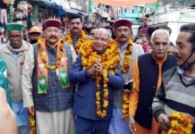 सतपुली में बीजेपी प्रदेश अध्यक्ष बंशीधर भगत का हुआ जोरदार स्वागत bansidhar-bhagat