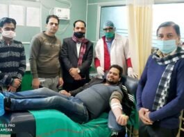 मिशन रक्तदान 2021 के तहत ग्रेटर नोएडा के यथार्थ अस्पताल में किया गया रक्तदान
