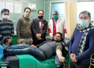 मिशन रक्तदान 2021 के तहत ग्रेटर नोएडा के यथार्थ अस्पताल में किया गया रक्तदान