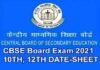 CBSE Exam Date Sheet 2021: सीबीएसई की 10वीं व 12वीं बोर्ड परीक्षा की डेटशीट जारी, यहां देखें पूरा टाइम-टेबल cbse board exam 2021